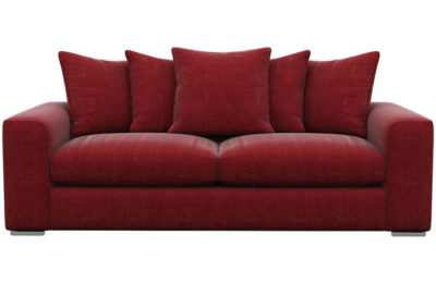 Florentine Large Fabric Sofa - Red